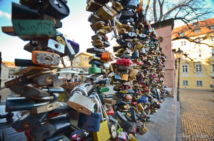 Prague 'Love Lock' Bridge.