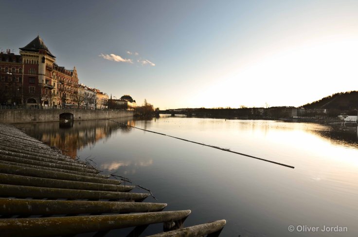 Dawn view from Charles Bridge.