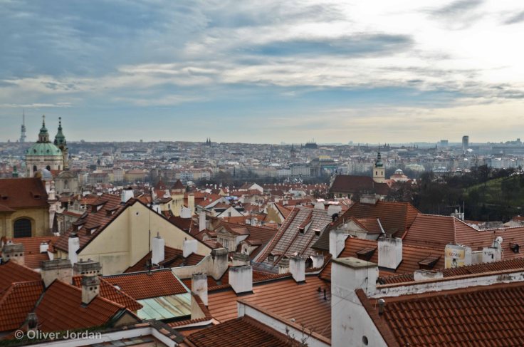 View over Prague, from the castle.